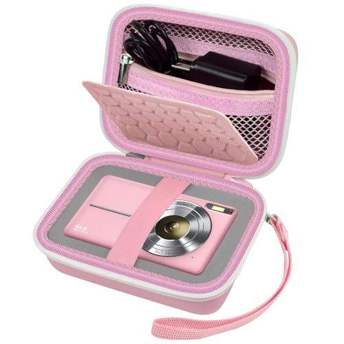 Comecase Carrying & Protective Case for Digital Camera, for CAMKORY/for Kodak Pixpro FZ45 FZ55/for Canon PowerShot ELPH 180/190 / for Sony DSCW800 DSCW830 Cameras for Travel - Pink - color: Pink