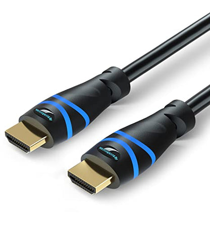 BlueRigger 8K HDMI Cable 10 FT - (8K 60Hz, 4K 120Hz, 48Gbps HDMI Cord, HDR10+, High Speed HDMI Cable 8K with Ethernet, eARC, 3D, HDCP 2.3) - Compatible with PS5, Xbox, Roku, Apple TV, Switch, PC - size: 10FT