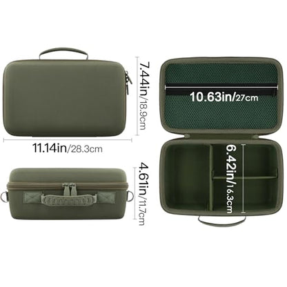 Camera Case Compatible with Canon EOS Rebel T7/T100/R50/R100/R5/R6 V//R6 Mark II DSLR Camera with 18-55mm Lens,Sony,Nikon DSLR Camera Protective Case with Shoulder Strap (Army Green Case) - color: Army Green Case