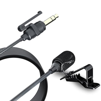 COMICA CVM-SM-O1 Professional Lavalier Lapel Microphone Omnidirectional Clip-on Condenser Mic, Lav Mic for BoomX-D/DSLR Camera, Recording Mic for Interviews, Vlogs, Live-Streaming, etc