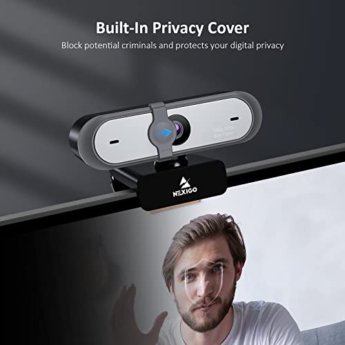 NexiGo N660P 1080P 60FPS Webcam with Software Control, Dual Microphone & Cover, Autofocus, HD USB Computer Web Camera, for OBS/Gaming/Zoom/Skype/FaceTime/Teams/Twitch - style: 1080P 60FPS Webcam