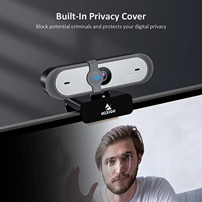 NexiGo N660P 1080P 60FPS Webcam with Software Control, Dual Microphone & Cover, Autofocus, HD USB Computer Web Camera, for OBS/Gaming/Zoom/Skype/FaceTime/Teams/Twitch - style: 1080P 60FPS Webcam