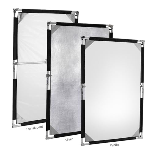 Glow Reflector Panel and Sun Scrim Kit 39" x 62" with Handle and Carry Bag (100 x 156cm)