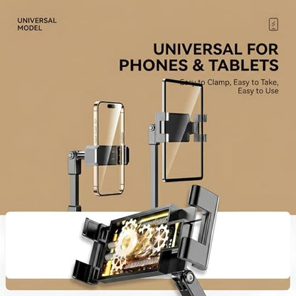 Adjustable Carbon Steel Desk 360 Degree Rotating Phone Stand | 360 Degree Rotating, Extendable, For Live Streaming, For Video Calls and Home Office