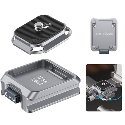 ULANZI UKA Stabilizer Quick Release Kit with QR Plate,Compatible with RS 2, RS 3, RS 3 Pro, RS 4, RS 4 Pro, and RS 4 Mini