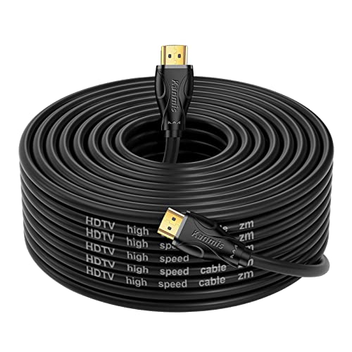 4K HDMI Cable 75ft, High Speed Cables (HDMI2.0,18Gbps,1080P)-Ethernet Audio Return Video 4K HDMI Cable, High Speed Gold Plated Connectors, Compatible with PlayStation Arc PS3 PS4 PC HDTV - size: 75FT