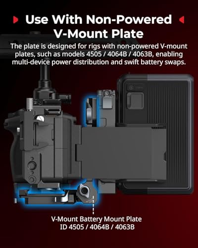 SMALLRIG V Mount Battery Plate with LCD Screen Protector, D-Tap & USB-C Supply, Compact Camera Video Rig for Mirrorless/DSLR, for NEEWER V Mount Battery PS099E - style: Plate