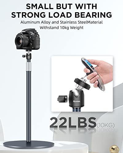 Webcam Stand, Light Stand Tripod with 360° Rotatable Ballhead for DSLR Camera, Ring Light, Webcam, Desktop Tripod for Video Recording, Shooting, Game Streaming, YouTube - size: 11.8‘’-23.6‘’ Q