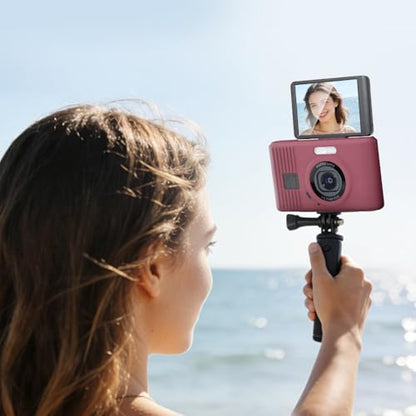 Silicone Case for kodak pixpro C1 Digital Camera with 2PCS Screen Protector and Lanyard - (red) - color: Red