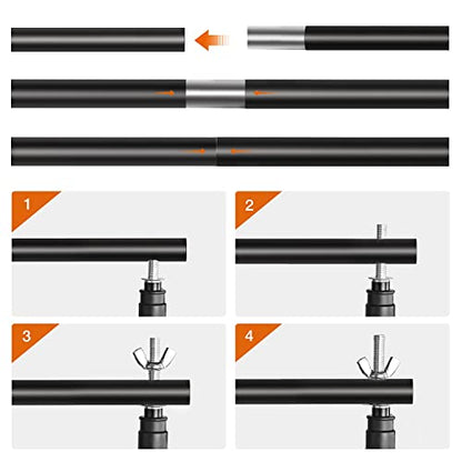 Yesker 10 X 10 ft Photo Video Studio Background Support Stand, Adjustable Heavy Duty Photography Backdrop Support System Kit for Photoshoot Party Video Creator - size: 10*10ft