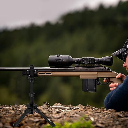 HUNTPAL Portable Shooting Stick Tripod Gun Rest | Portable, Adjustable Height, Compact Aluminum Construction, For Range Table Shooting Target Practice - color: Tripod-672: 7.5"-15"