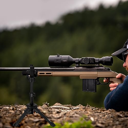 HUNTPAL Portable Shooting Stick Tripod Gun Rest | Portable, Adjustable Height, Compact Aluminum Construction, For Range Table Shooting Target Practice - color: Tripod-672: 7.5"-15"