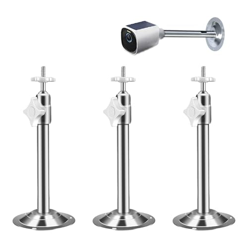 3PCS Stainless Steel Extremely Long 8.5 in Camera Mount for eufyCam 2C/2C Pro, 3C/S300, Adjustable Wall Mount Brackets Indoor/Outdoor - size: 8.5 inch 3PCS