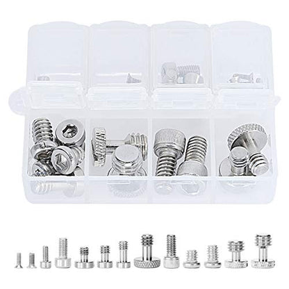 SmallRig 26 Pcs Stainless Steel Camera Screws, 1/4" 3/8" M2 M2.5 M3 M4 | with Portable Storage Case, Suitable for Cameras, Cages, Handles - size: 26 Pcs