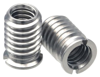 Stainless Steel 1/4"-20 Female to 3/8"-16 Male Convert Screw Adapter (2pcs, 14mm) - color: 2pcs, size: 14mm