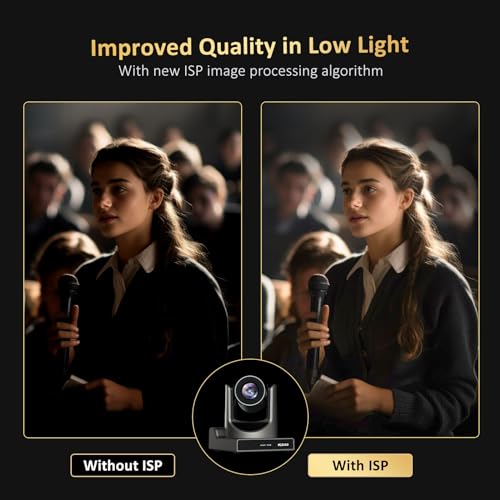 NexiGo PTZ Camera 20X Optical Zoom with PoE HDMI/3G-SDI/USB/LAN IP Streaming Outputs, Auto AI Tracking for Video Conferencing Live Streaming Meeting Church Services Worship Skype Zoom Teams OBS - style: Optical Zoom PTZ 4K