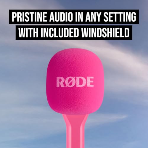 RØDE Interview GO Handheld Adaptor for RØDE Wireless Microphones (Pink) - color: Pink