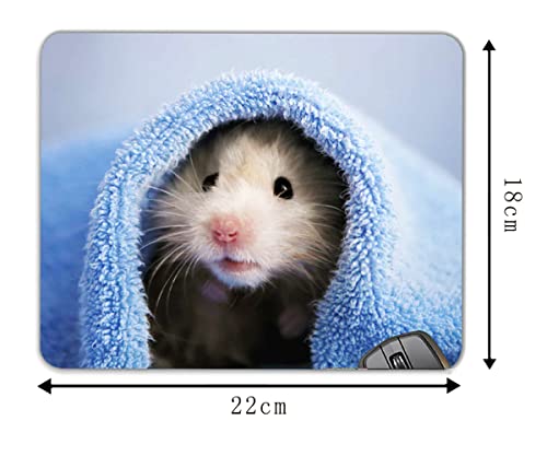 Cute Hamster Mice Rat Rodent Pet Gerbil Fun Mouse Pad Mat Mousepad 8.6 X 7.1 in - color: Cute Hamster