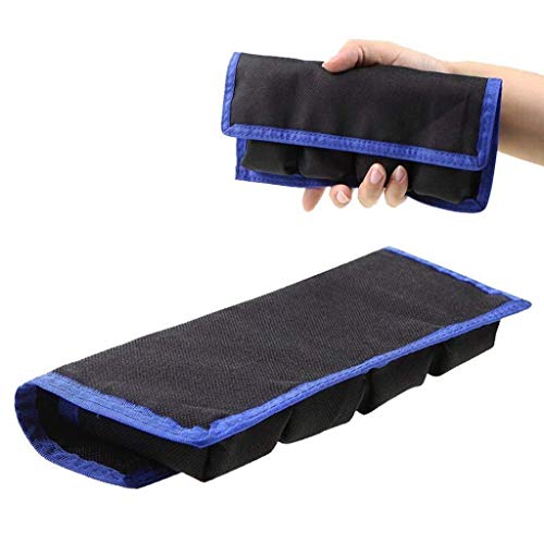 Meking DSLR Camera Battery Holder/Pouch/Case/Bag (4 Pocket) for AA Battery, Canon LP-E6 LP-E8 LP-E10 LP-E12 Battery, Nikon EN-EL14 EN-EL15 Battery, Sony NP-FW50 NP-F550 NP-FM500H Battery( 2Pcs ) - color: Blue 2pcs