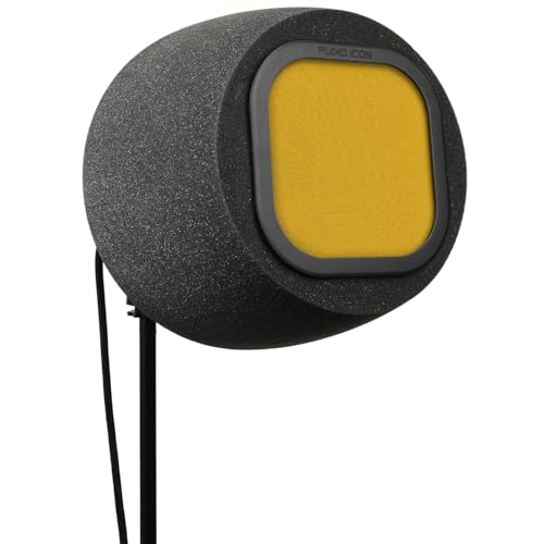 SoundBox 7A Top Address Vocal Recording Isolation Booth | Microphone Shield, Pop Filter Studio-Quality Sound for Singing, Podcasting, Acoustic High-Density Foam, SM57, SM58 (Mustard Yellow Pop Filter) - color: Mustard Yellow Pop Filter