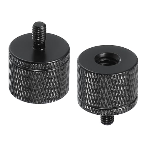 PATIKIL Tripod Screw Adapter 1/4" Female to M4 Male, 2 Pcs Tripod Nut Connectors Camera Mount Screw Camera Double Head Converter for Microphone Holder Magic Arms Accessories, 20 mm - size: 1/4" Female to M4 Male,20 mm
