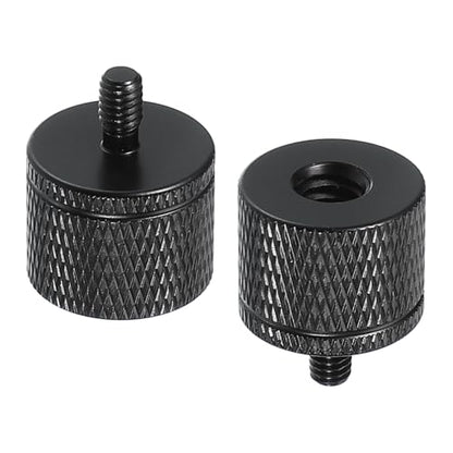 PATIKIL Tripod Screw Adapter 1/4" Female to M4 Male, 2 Pcs Tripod Nut Connectors Camera Mount Screw Camera Double Head Converter for Microphone Holder Magic Arms Accessories, 20 mm - size: 1/4" Female to M4 Male,20 mm