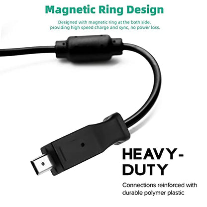 Easyshare Camera USB Data Cable Cord for Kodak C140 C180 C182 C190 C310 C315 C330 C340 C350 C360 C433 C503 C513 V1003 V1073 C813 C875 C913 C1013 CD33 M320 M340 M341 V1073 V1233 Charger Charging Cord