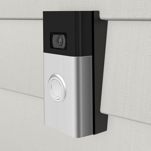 AMTHKNO Video Doorbell Vinyl Siding Mounting/Adapter Angle Adjustment Plate W/Hardware, for Ring Video Door-Bell/VideoD-oorbell, R ing 2, R ing 3, Ring 3 Plus Video Doorbell fit Standard Style Siding