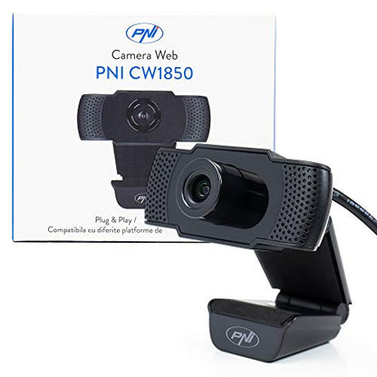 PNI Webcam CW1850 Full HD USB Clip-on Built-in Microphone