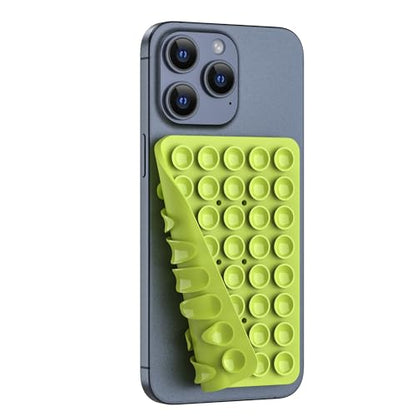 Double Sided Silicone Suction Phone Holder Mount, Silicon Accessory for iPhone and Android, Hands-Free Mirror Shower Phone Holder, TikTok Videos and Selfies (Combo D) - color: Combo D