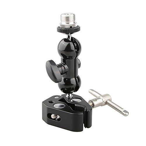 CAMVATE Crab clamp & Mini Ball Head Camera Mount for Microphones - 1196