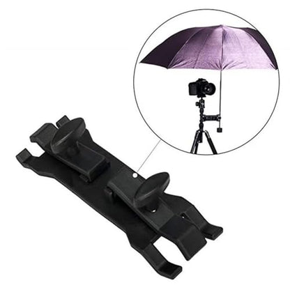 Leadigol Camera Tripod Umbrella Clip Holder Clamp Bracket, Plastic Umbrella Holder Clip for Photography Accessory Photo Studio Tripod Outdoor Umbrella DSLR Camera Fixation Clamp
