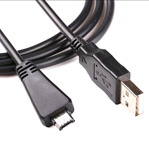 Replacement VMC-MD3 USB Data Sync Transfer Cable USB 2.0 Charging Cord Lead Compatible with Sony Cyber-Shot/Cybershot Digital Camera DSC-W350D W360 W380 W390 W570 TX100 TX66 and More (3.3ft/Black)