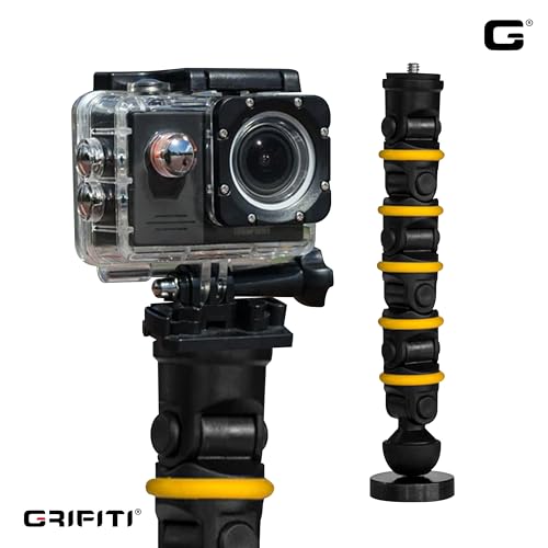 GRIFITI Nootle Recon 5 Flex Arm Leg Magnetic Camera Mount Stand Magnetic Foot 6 Inch Flexible Pole Holder Base for Cameras, Video Mounts Tripod Attaches to Steel or Other Magnet Surfaces - style: 5 Flex Arm Leg