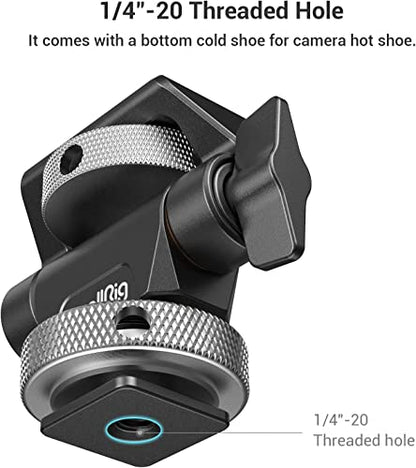 SmallRig Field Monitor Mount Holder Swivel and Tilt Adjustable with Cold Shoe Mount for 5" and 7" Monitor - style: Cold Shoe