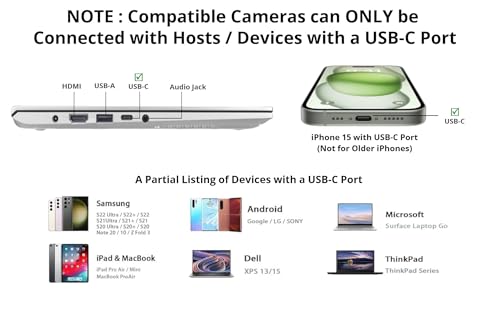 USB Picture Transfer Charge Cable with USB-C Connector UC-E6 UC-E16 UC-E17 for Select Nikon Coolpix/DSLR Cameras for PC, iPhone 15, Smartphone, MacBook (See Product Details, Pictures Before Buying)
