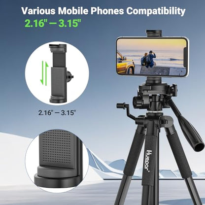 Huepar Tripod 50-inch Extendable Height Tripod Use with Laser Level, Point Lasers, Lazer Distance Measures, 1/4" and 5/8" Thread Mount for for Varieties Tools, Outdoor and Indoor T13A - size: 50-Inch