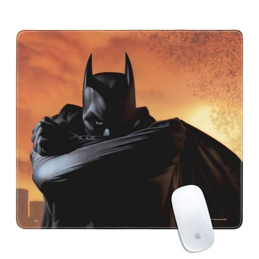 Skinit Medium Gaming Mouse Pad - Officially Licensed Batman Design with Stitched Edges, Waterproof, Non-Slip Rubber Base, Desk Mat for Keyboard & Mouse, 17.7" x 15.75" inches - color: Orange - BATMNX03, size: 17.7" x 15.75"