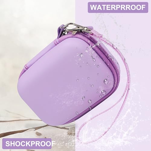 Leayjeen Hard EVA Camera Case Compatible with Canon PowerShot ELPH/IXUS, Kodak Pixpro FZ55/FZ45, Nikon Coolpix, Small Digital Camera, Shockproof Protective Camera Bag with Hand Strap-Purple(Case Only) - color: Purple