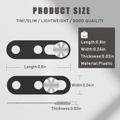 Front Camera Cover Compatible for iPhone 17 Pro Max/ 17 Pro/17 Air/17,Webcam Cover Protect Privacy and Security,Not Affect Face ID,Strong Adhesive-Silver-Updated Version - color: Silver