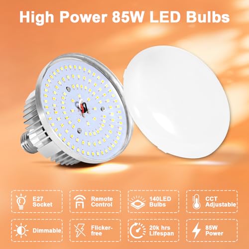 Softbox Lighting Kit 2pack,Thoslatay16x16in Soft Box Upgrade 85W 2700-6400K 100-240V LED Bulbs Professional Photography Lighting Kit, Photo Studio Lights for Photoshoot/Video Recording/Live Streaming