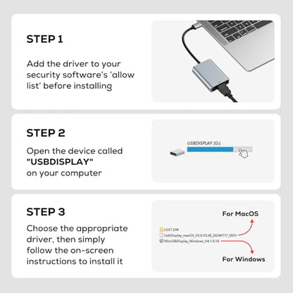 WENTER USB to HDMI Adapter, USB 3.0 2.0 to Multiple Monitors HDMI USB Converter Display Extender for Laptop Desktop Projector Compatible with Windows 7/8/8.1/10