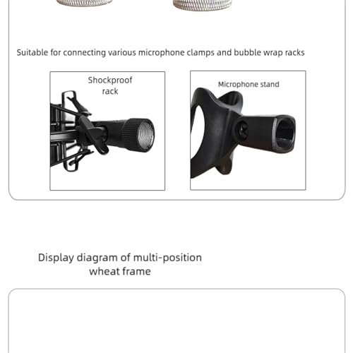 CH4 Mini 4 Mic Mount Bar with Standard 5/8-Inch Thread Suitable for Most Microphone Stands Boom Arms