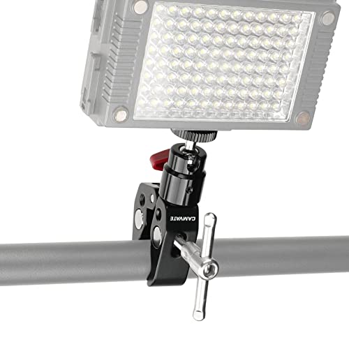 CAMVATE Super Clamp Articulated Mini Ball Head with 1/4"-20 Thread Hole