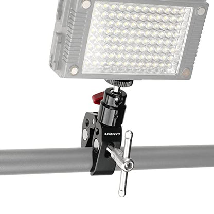 CAMVATE Super Clamp Articulated Mini Ball Head with 1/4"-20 Thread Hole