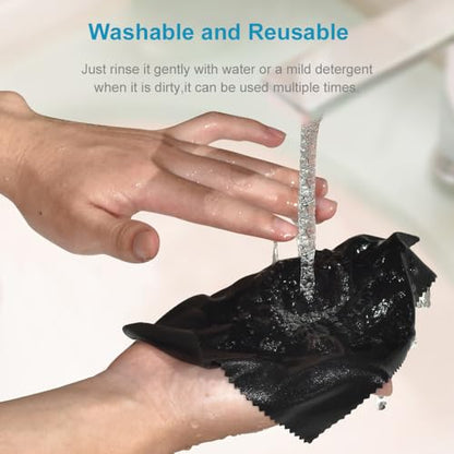 8 PCS Eyeglass Microfiber Cleaning Cloth for Glasses, 6 x7 in Cleaner | Premium Lens Wipes Cloth for Electronics, Glasses, TV Screen, Cell Phone and Laptop, Works Well for Cleaning the Screens