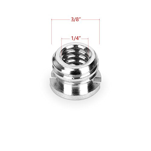 3 Pieces 1/4" 3/8" Tripod Screw Converter Adapter Flash Light Stand Connector Camera Spigot for DSLR Camera,Tripod,Shoulder Rig,Lighting Equipment,Camera Cage,LED Panel,GoPro