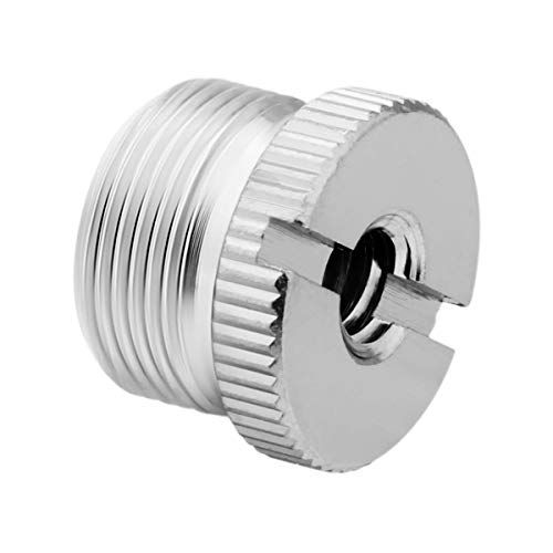 1/4 to 5/8 Adapter, 1/4"-20 Female to 5/8"-27 Male Screw Thread Adapter for Camera Monitor Microphone Stand - 2 Pack - color: 58Male / 14Female