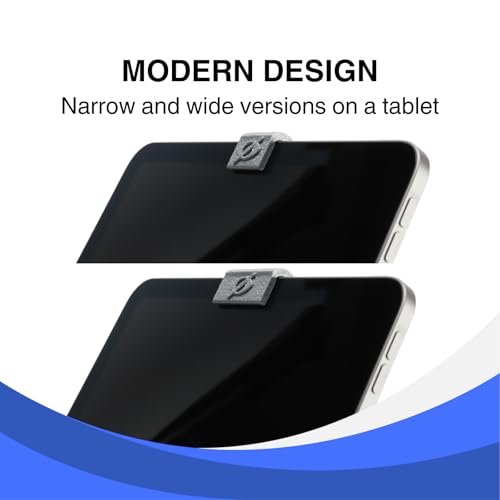 Webcam Cover Slide for Laptop & Tablet Camera Privacy, No Adhesive No Residue, Flexible Cover for MacBook, iPad, PC & More, 2 Sizes Included, 6 Pack, Made in USA