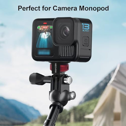 Tripod Mount Adapter Conversion Kit for Insta360 X4 X3/DJI Osmo Pocket 3/Gopro Hero,2pcs 1/4" Camera Mount Adapter for Tripod,Selfie Stick,Stabilizer & Action Gear